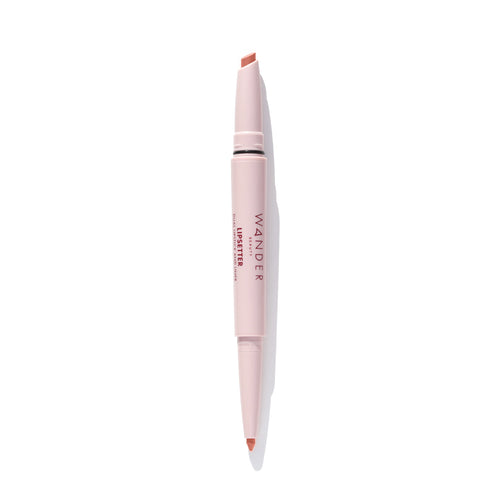 Lipsetter dual lipstick and liner shade tickey to tawny on white image