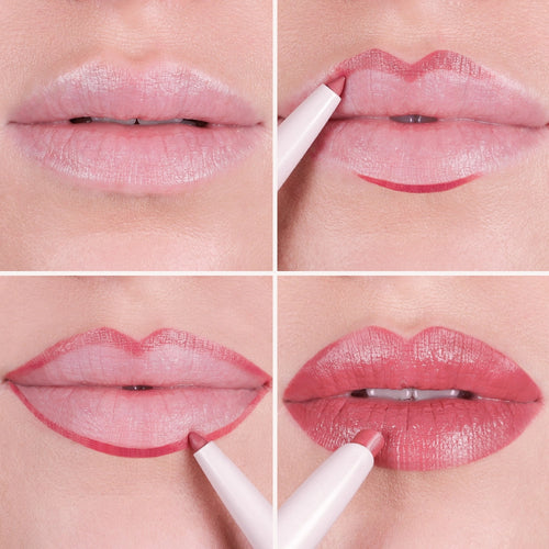 how to line your lips with Lipsetter dual lipstick and liner