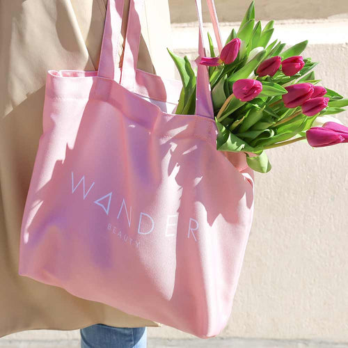 Wander Beauty blush Wandering Around Tote close up